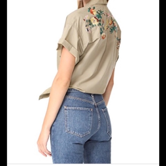 Buy 2 Get 1 Free Madewell Tie Front Safari Shirt - Picture 3 of 6